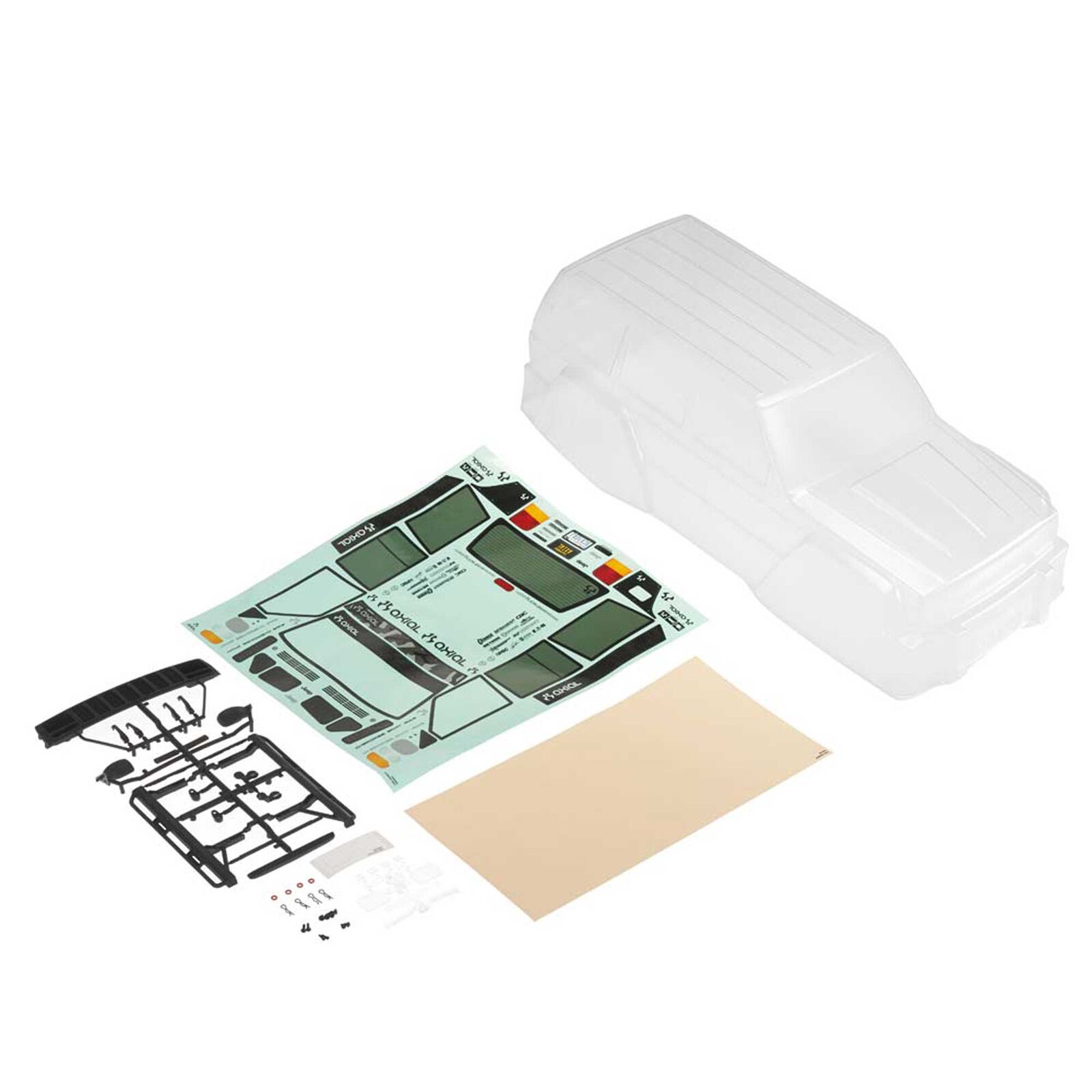 1/10 2000 Jeep Cherokee Clear Body with Decals and Hardware