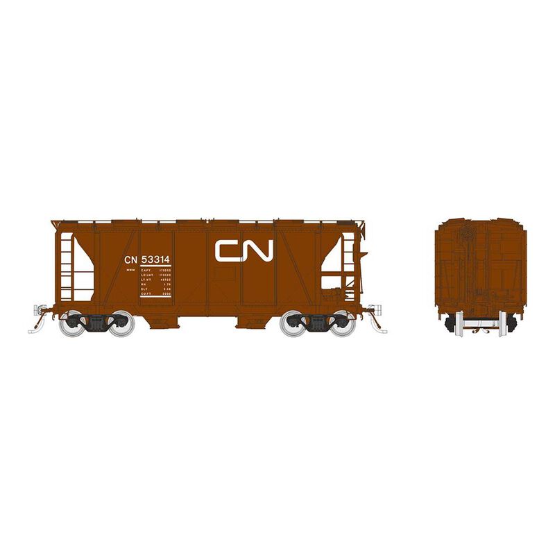 HO Enterprise Covered Hopper: CN - MOW Red