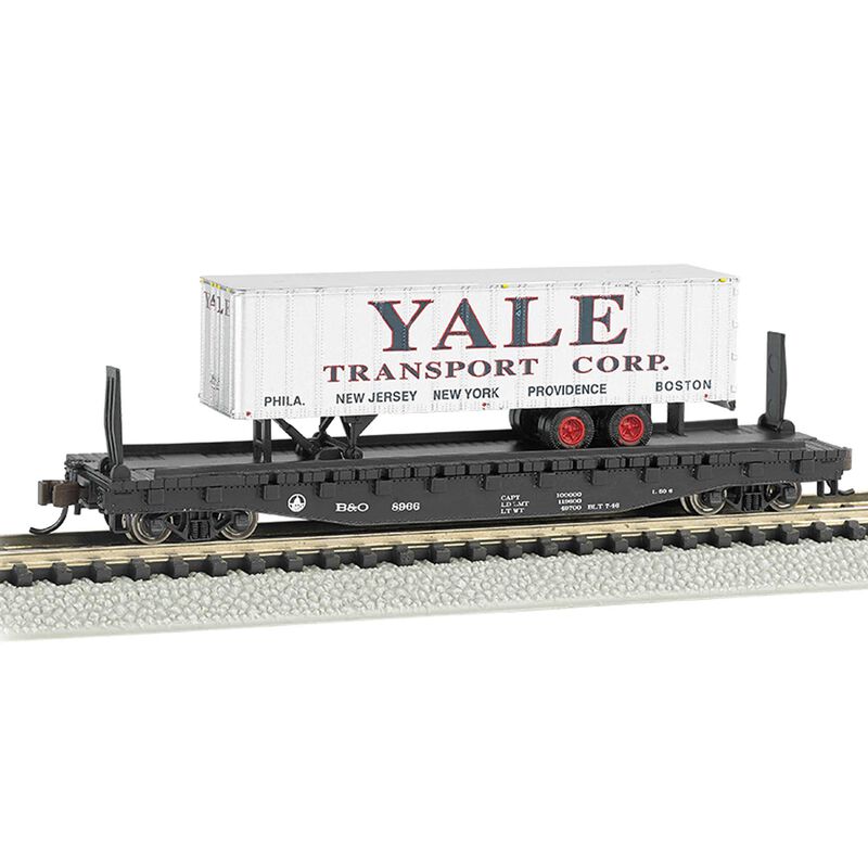 N 52'6" Flatcar w Piggyback Trailer ACL Yale