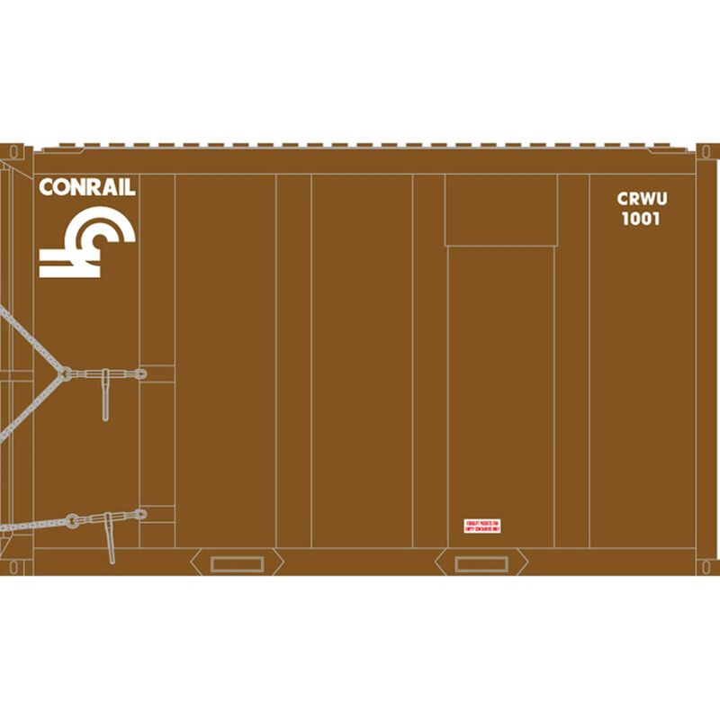 N Trainman 20' High-Cube MSW Container Undecorated