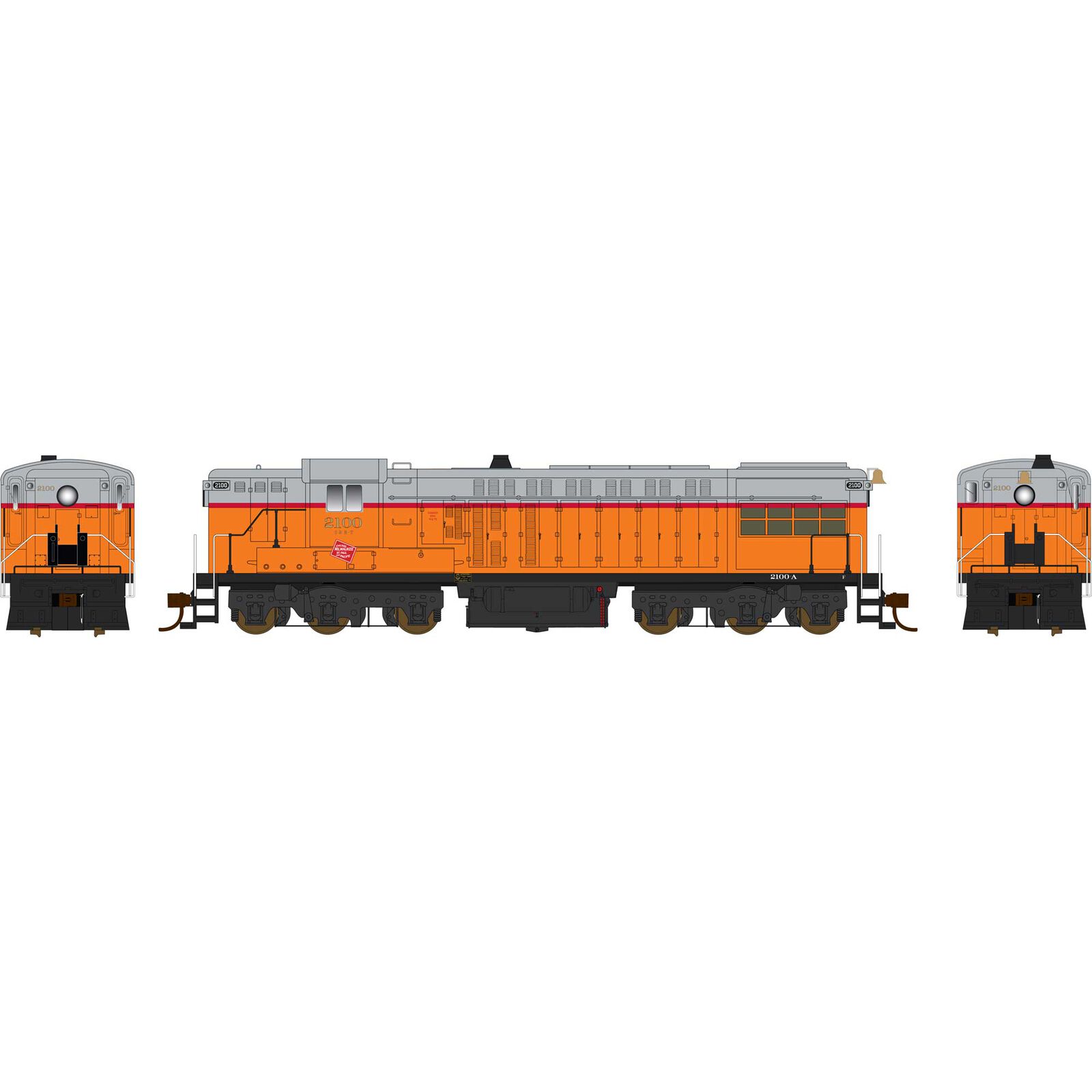 HO AS-616 MILW Loco #2100 with sound