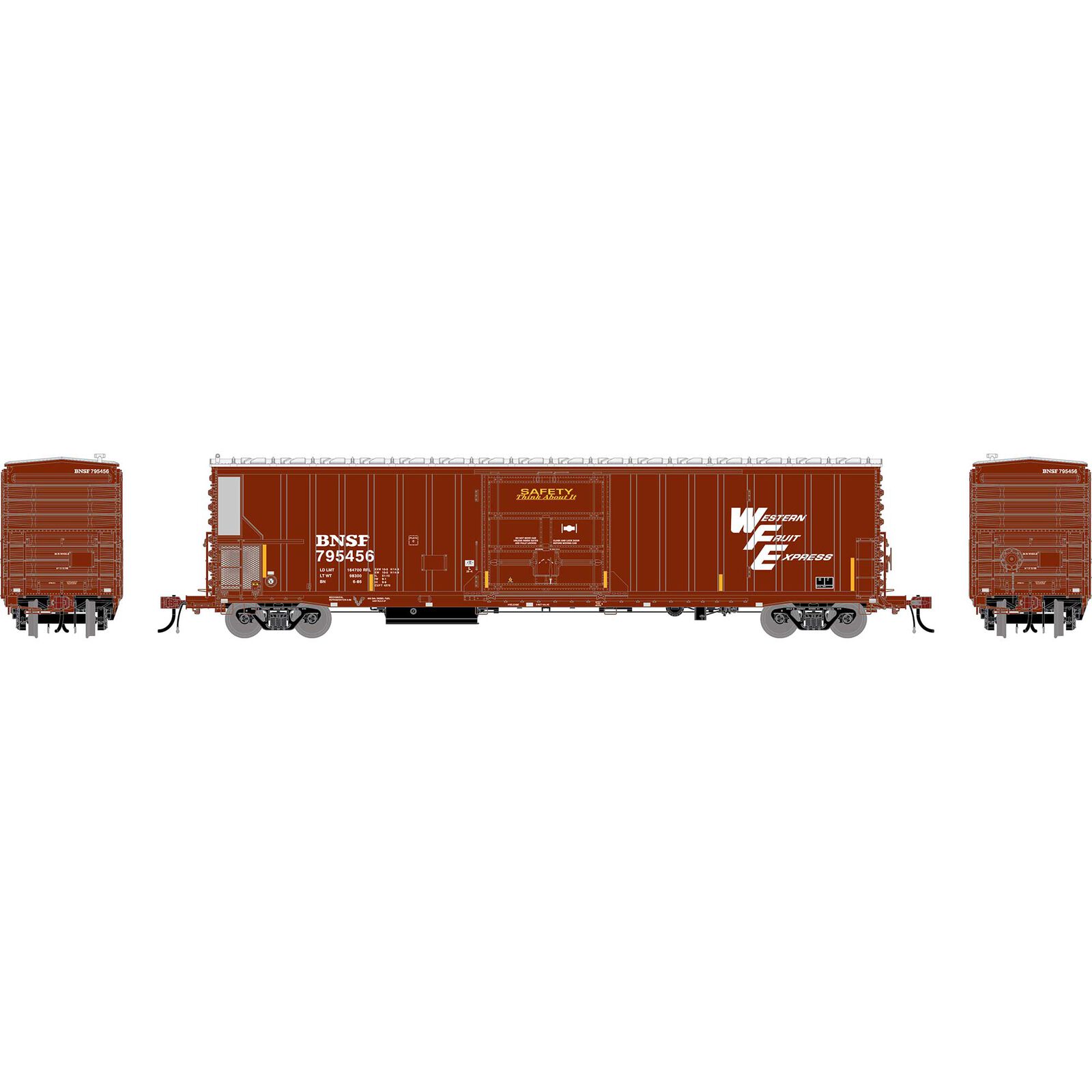 HO GEN 57' FGE Mechanical Reefer w/Sound, BNSF 'FRA Reflectors' #795456