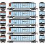 HO ATH Bethgon Coalporter w/Coal Load, BNSF #671056/671064/671082/671100/671125 (5)
