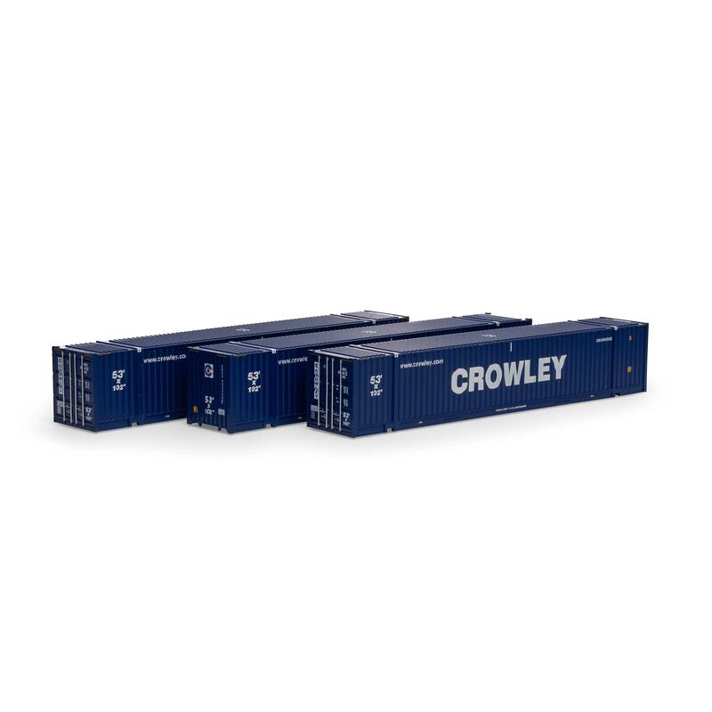HO RTR 53' Jindo Container, Crowley #1 (3)