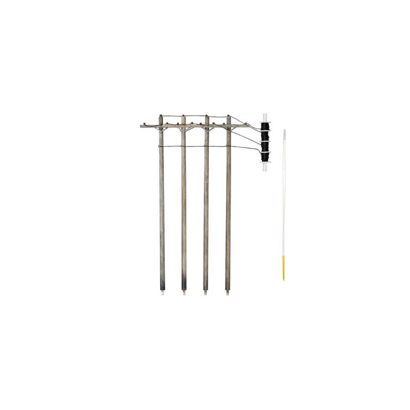 N Wired Poles Single Crossbar