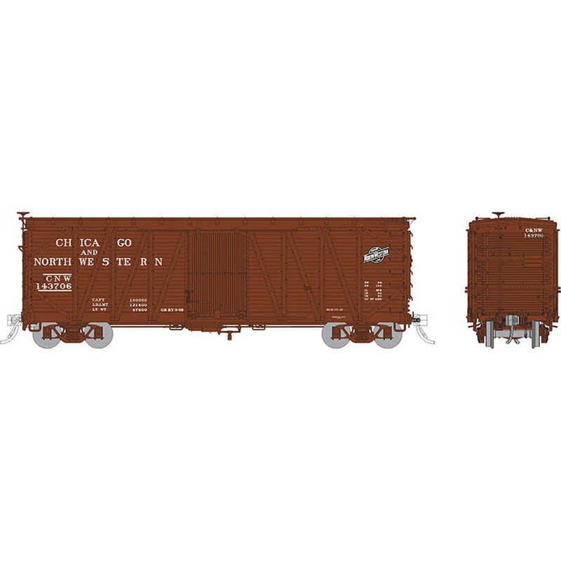 HO USRA Single-Sheathed Boxcar: C&NW (6)