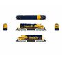 N, EMD SD40-2, BNSF 1614, ATSF Blue/Yellow w/ Patch, No-Sound / DCC-Ready