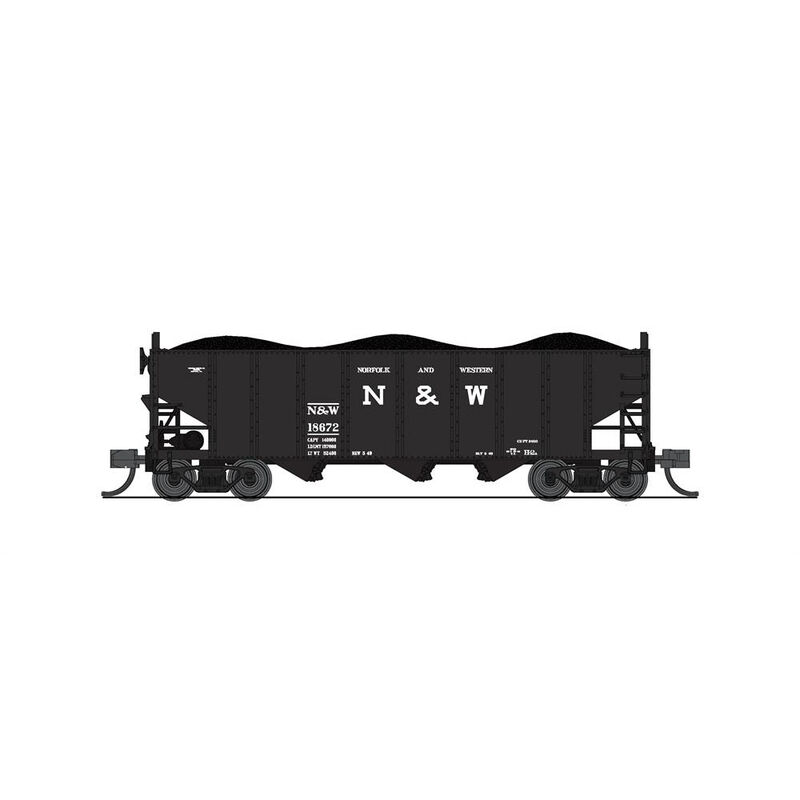 N H2a Hopper, N&W (2-pack B)