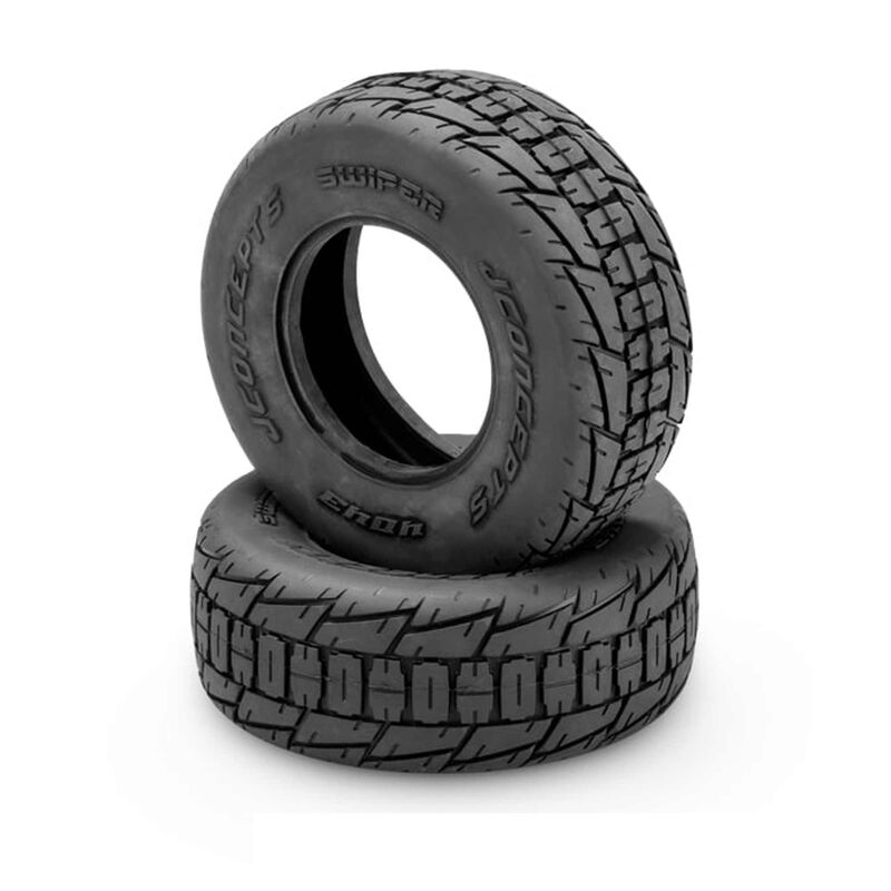 1/10 Swiper 2.2" SCT Dirt Oval Tires and Inserts, Aqua (A2) Compound (2)