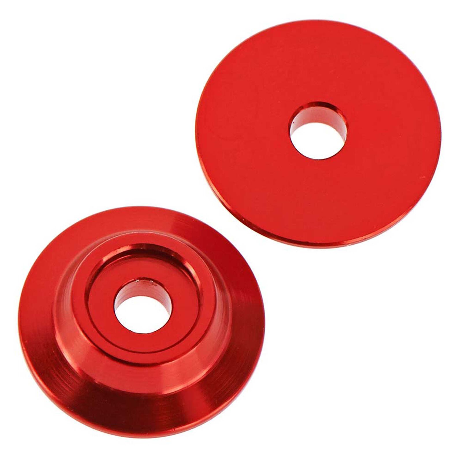 Wing Button, Aluminum Red (2)