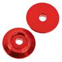 Wing Button, Aluminum Red (2)