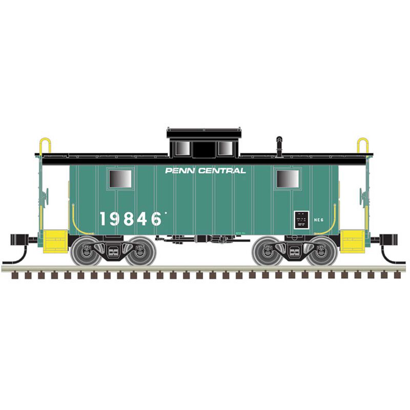 N NE-5 Caboose Penn Central 23805, Jade Green