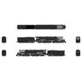 N Challenger 4-6-6-4 Locomotive with Coal Tender, UP Unlettered Black & Graphite