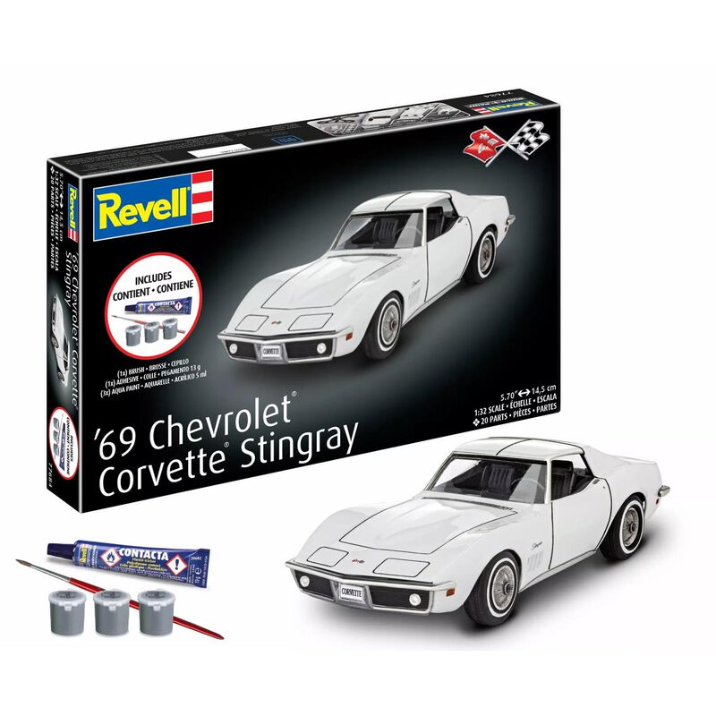 CARRERA REVELL OF AMERICAS INC 1/32 1969 Chevrolet Corvette Stingray All-Included Model Kit