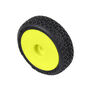 1/24 Electron 2.0 Buggy F/R Tires Mounted 7mm Yellow (4): Micro-B