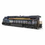 HO GE ES44AC, CSX 1869, C&O Heritage Paint, Paragon4 Sound/DC/DCC, w/ Smoke