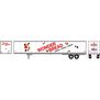 HO RTR 53' Wabash Plate Trailer, Wonder Bread #61384