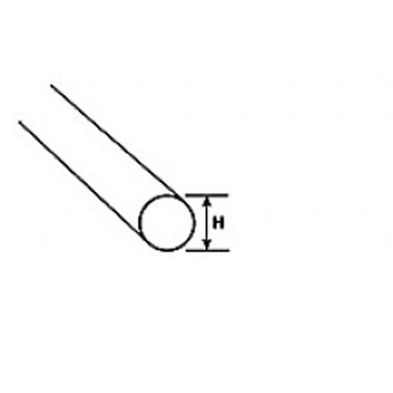 AR-12, Clear Acrylic Round Rod: 3/8",9.5mm, (3)