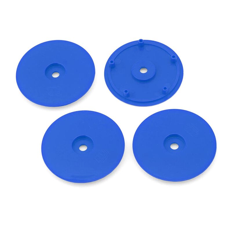 Whitz Racing 1/10 Whiplash Wheel Covers, Blue (4)