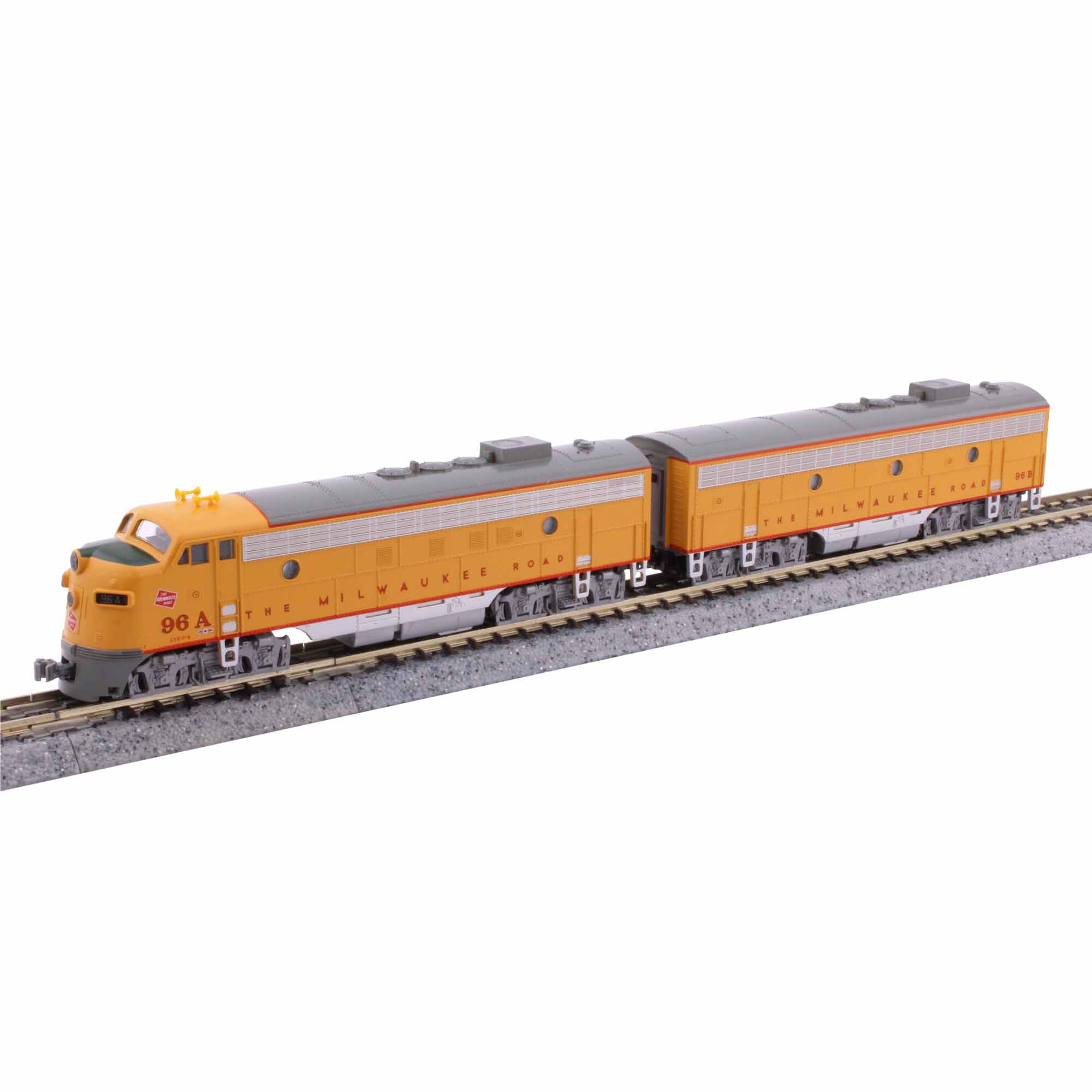 Kato USA, Inc. N EMD FP7 Locomotive, Milwaukee Road Post 1955