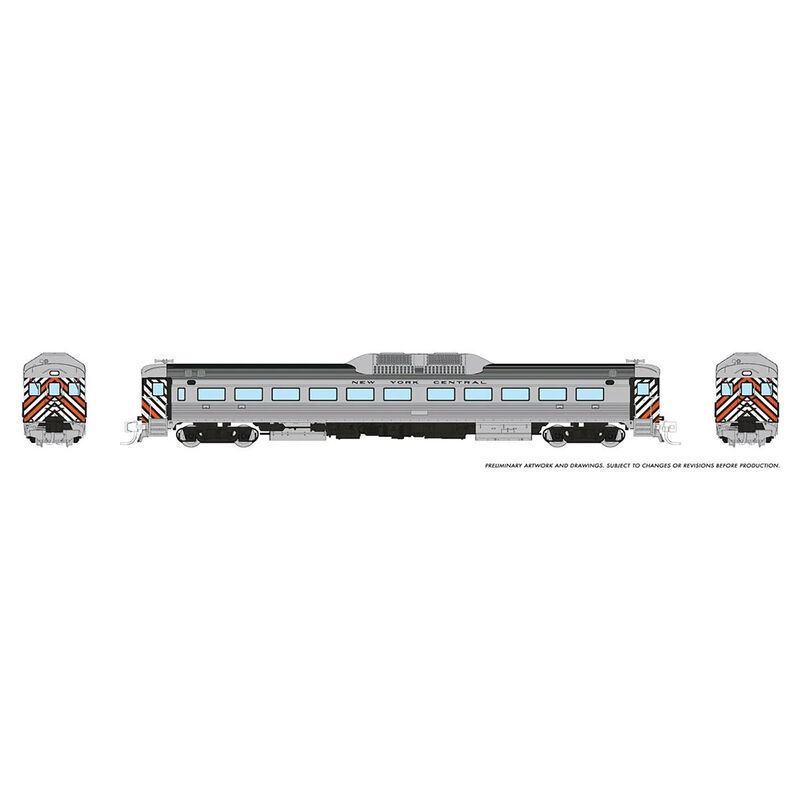 N Budd RDC-1 (Ph 1) (DC/Silent): New York Central - Stripes