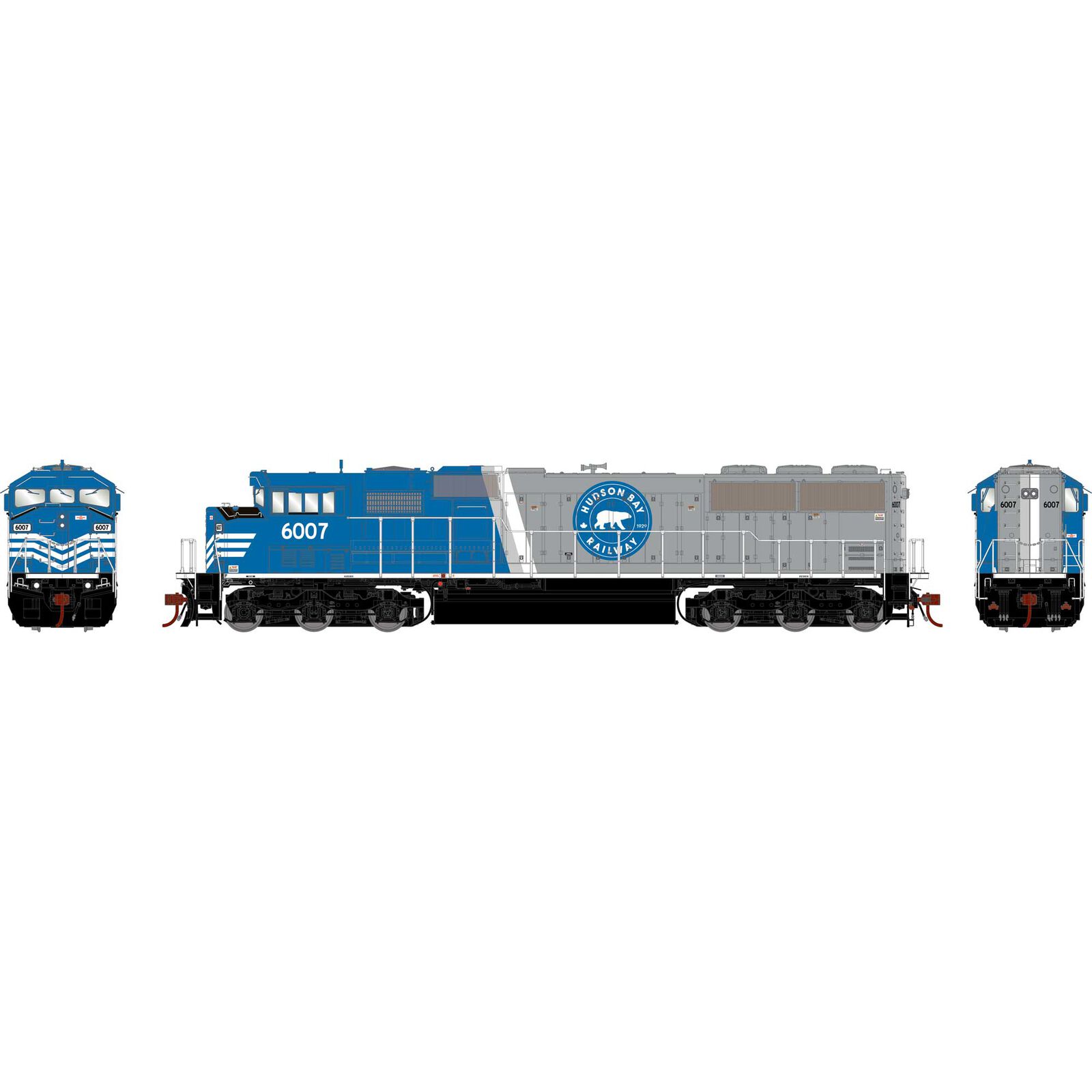 HO SD60M Tri-Clops Locomotive, HBRY #6007