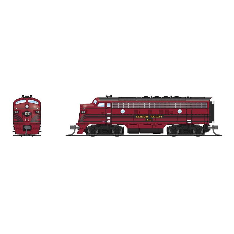 N EMD F3A Locomotive, Cornell Red Black Stripes, Paragon4, LV #512