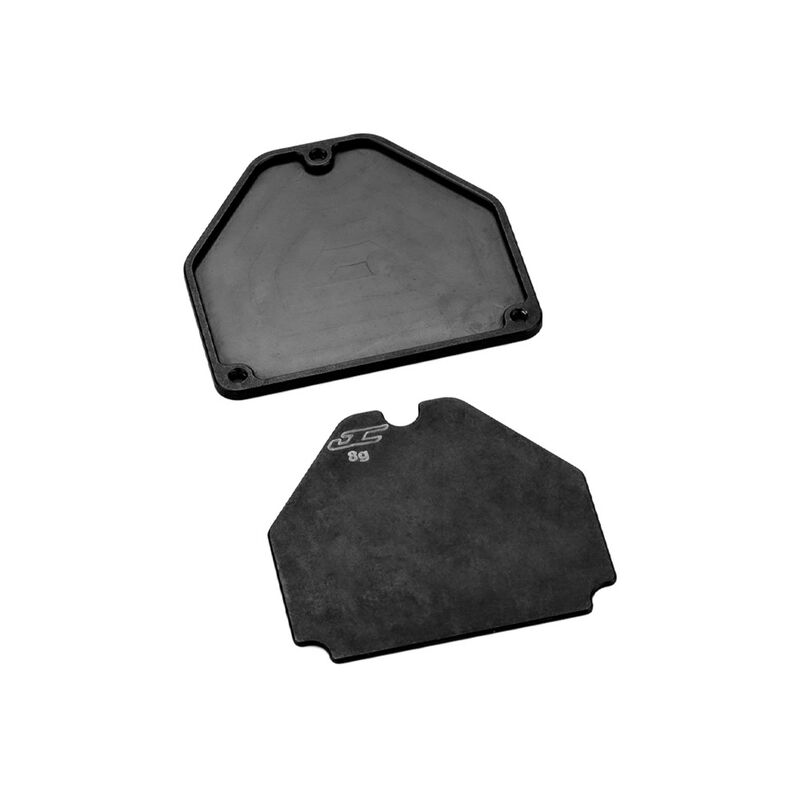 Steel Servo Weight Plate Set, 1/10 Team Associated RC10B7