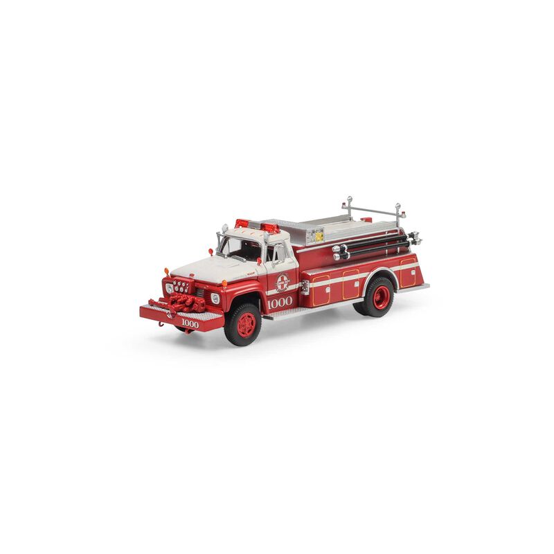 HO Ford F-850 Fire Truck, Santa Fe #1000