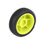 1/24 Electron 2.0 Buggy F/R Tires Mounted 7mm Yellow (4): Micro-B