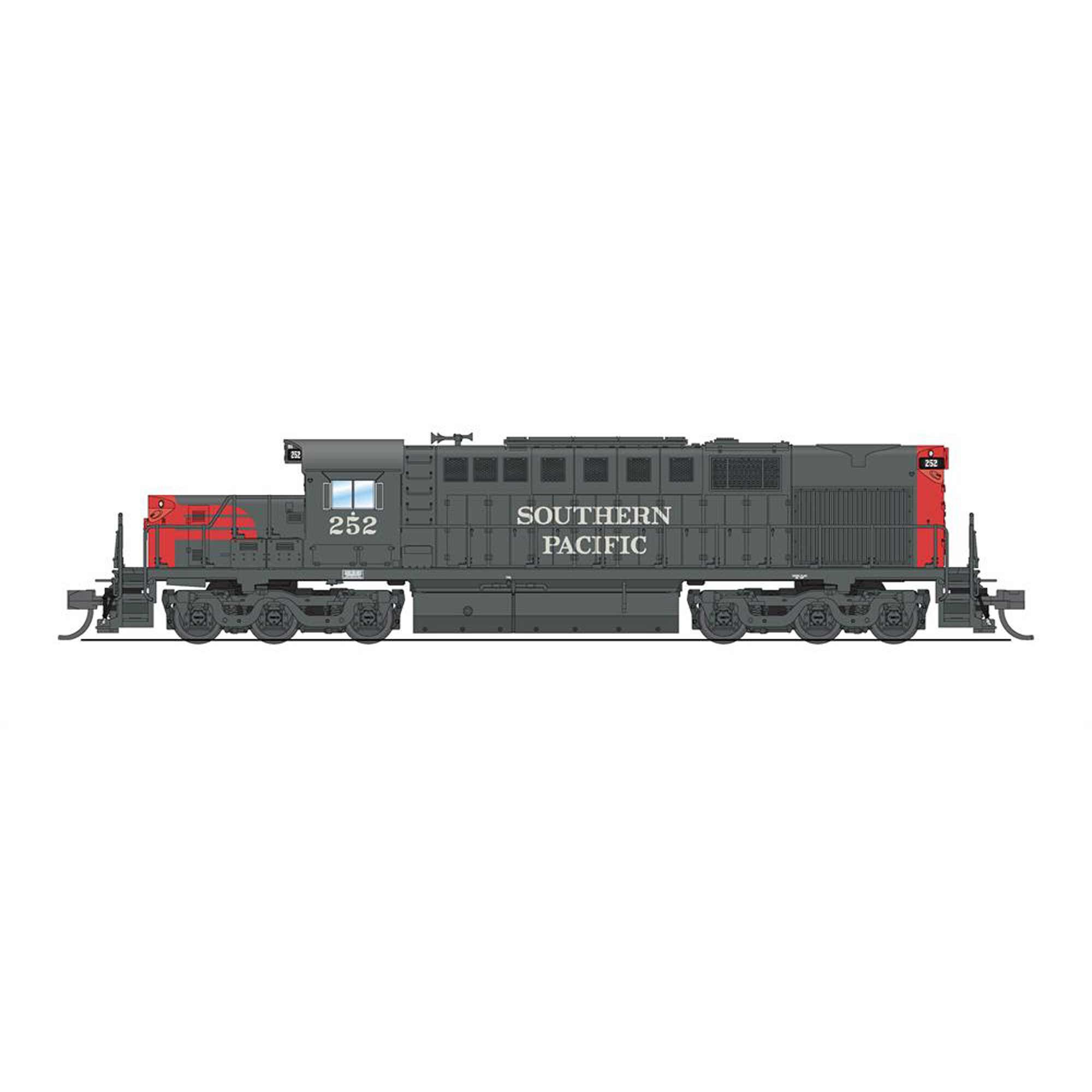 Broadway Limited Imports N Alco RSD-15 Locomotive, Gray & Red