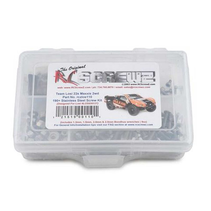Stainless Steel Screw Kit: Losi 22 1/10
