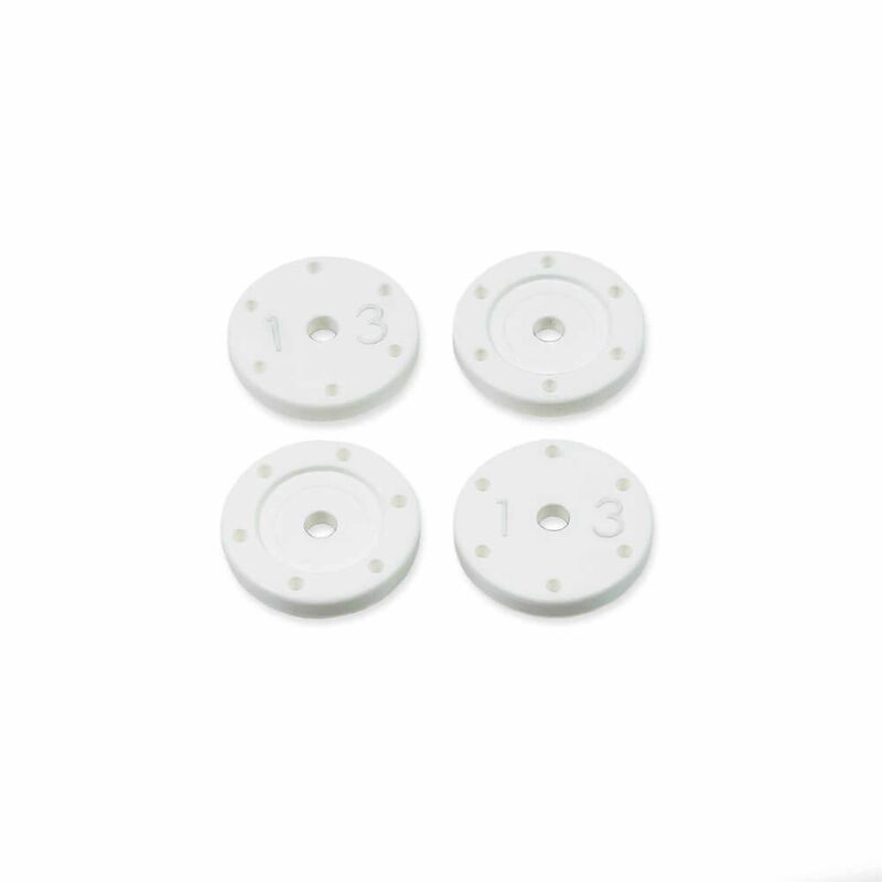 Shock Piston Set (flat/flat, all 16mm shocks, 6x1.3, 4pcs)