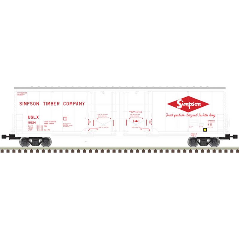 HO 53' Box Car Simpson Timber Co 10401