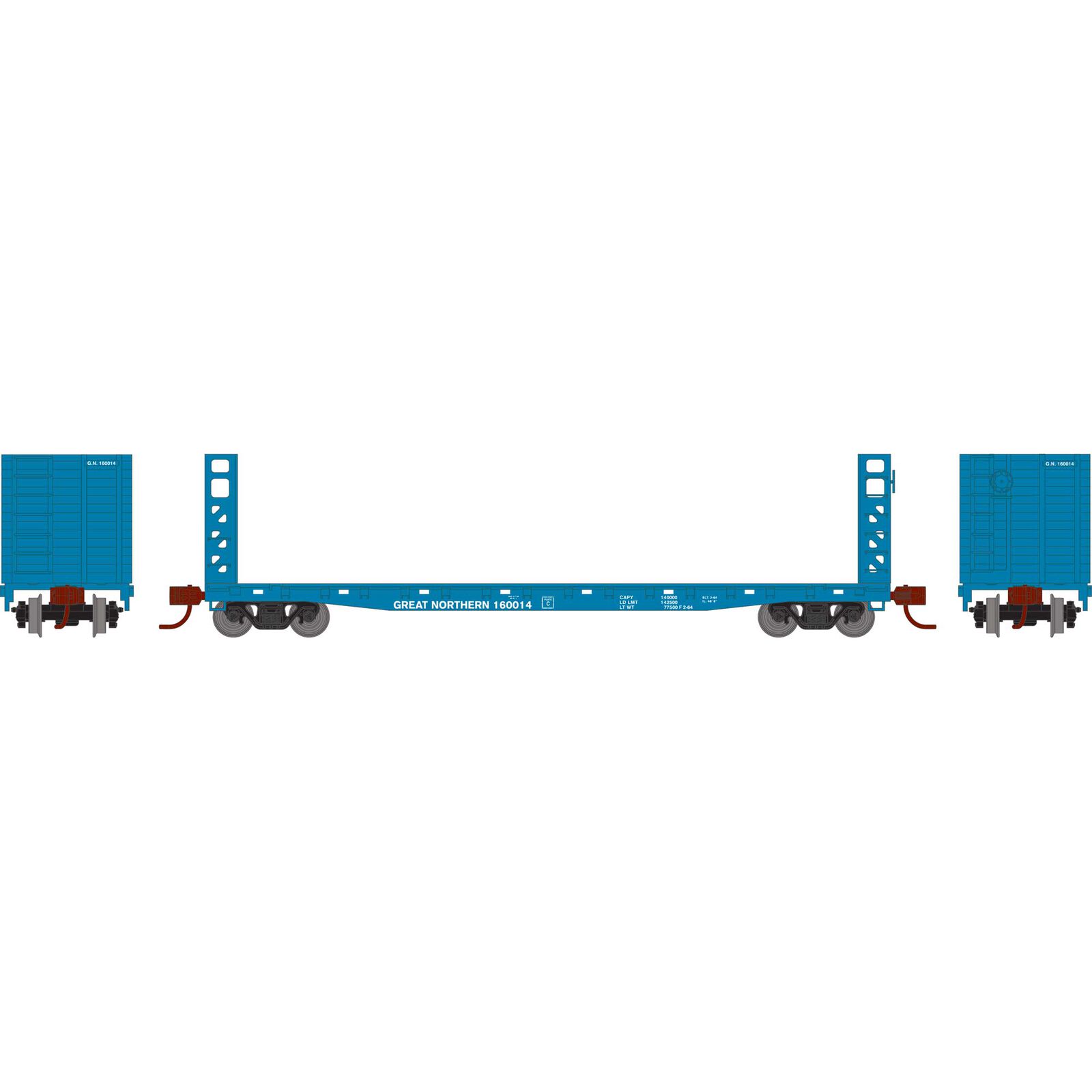 N ATH 53' GSC Bulkhead Flat Car, GN #160014
