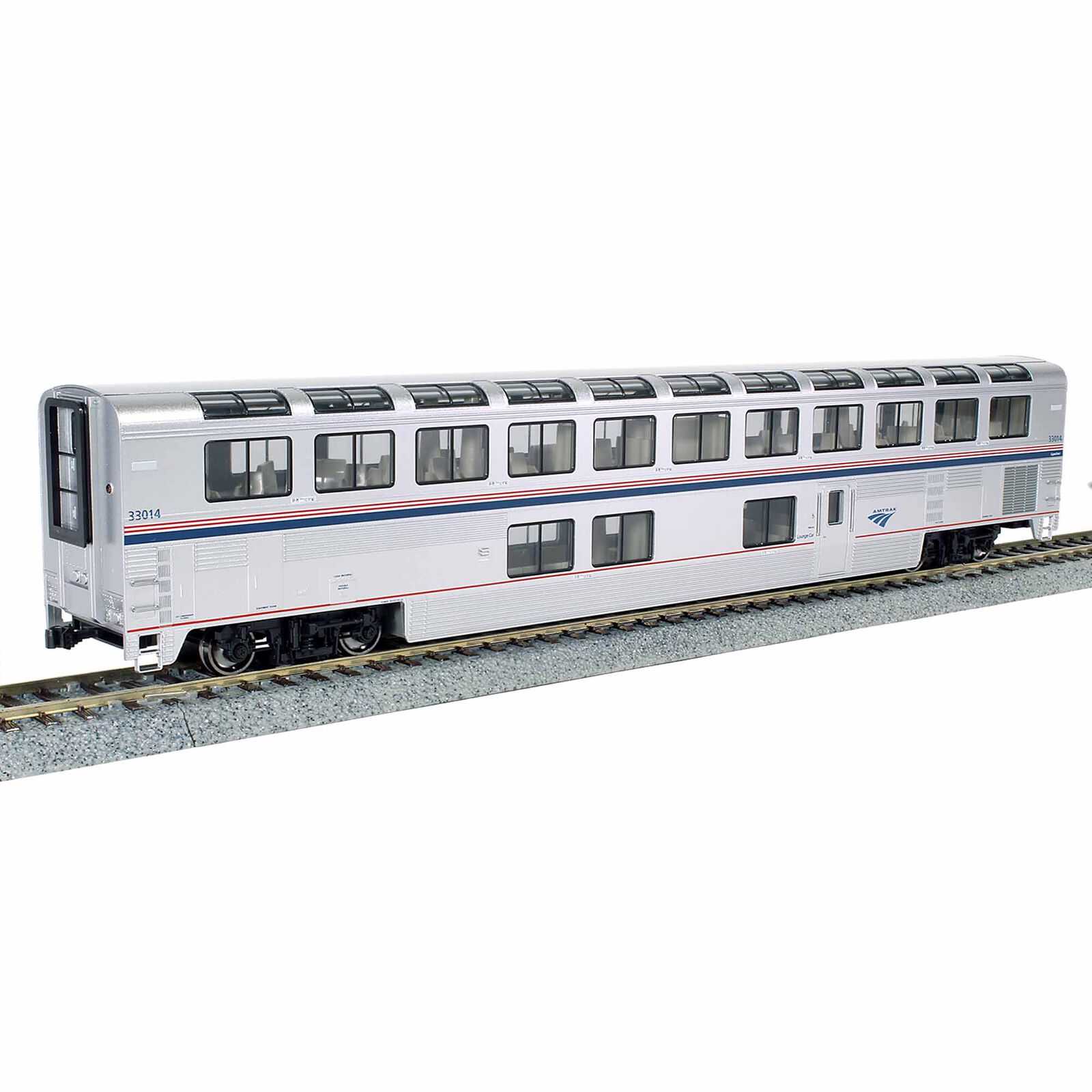 HO Amtrak Superliner I Lounge Phase VI #33023 w/ Lights
