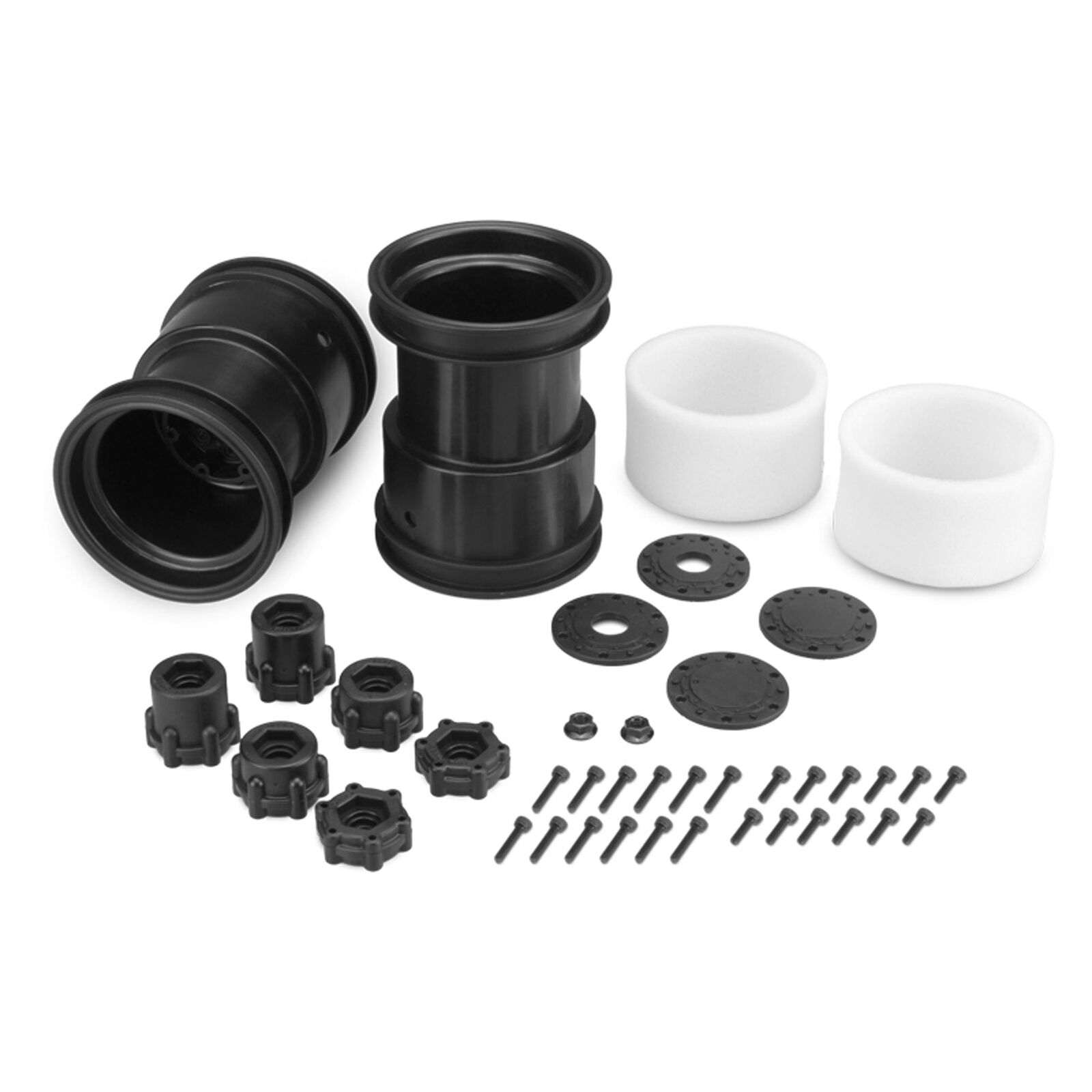 Tribute 2.6 x 3.6 Monster Truck Wheel, Black (2)