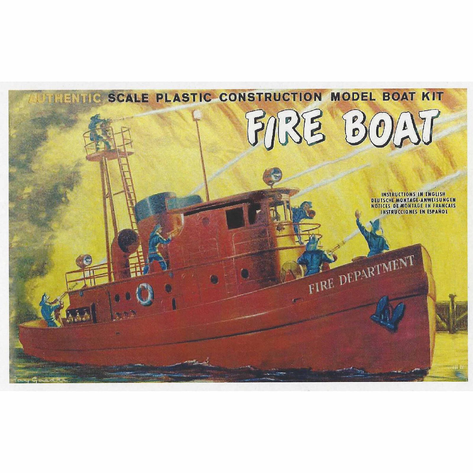 1/160 "Harbour Fire Department" Fire Boat Model Kit