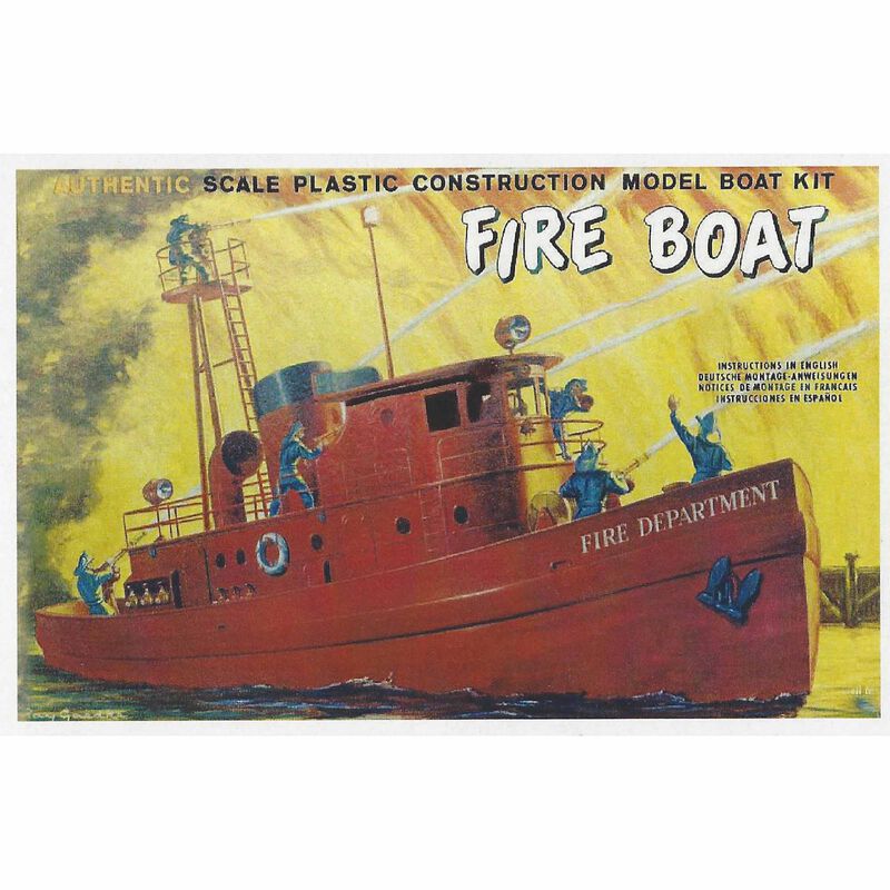 1/160 "Harbour Fire Department" Fire Boat Model Kit