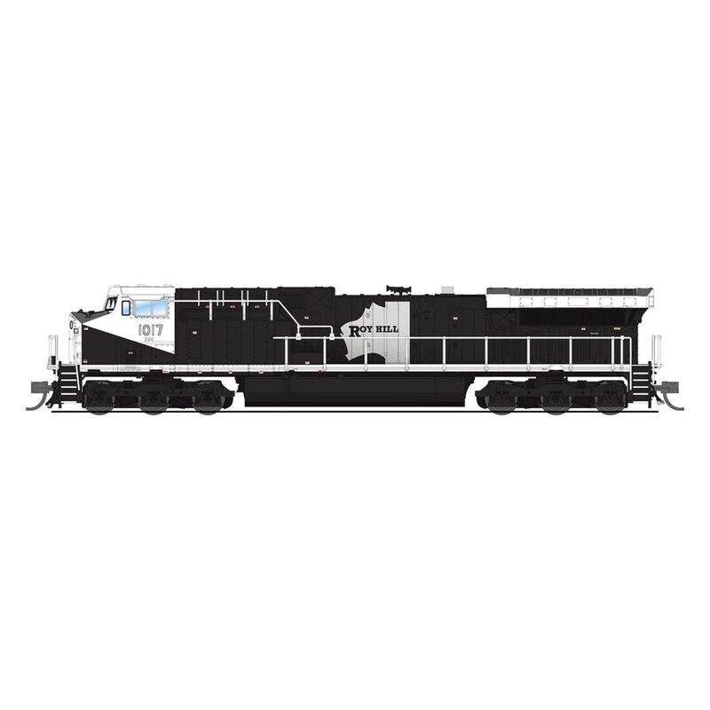 N GE AC6000 Locomotive with DCC & Sound, Roy Hill Mining #1017, Black/White Paint