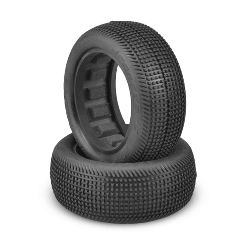 1/10 Sprinter 2.2&rdquo; Front 4x4 Buggy Tires and Inserts, Blue Compound (2)
