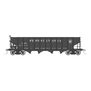 HO H21A 4-Bay Hopper: PRR - Black, Plain Keystone (6)