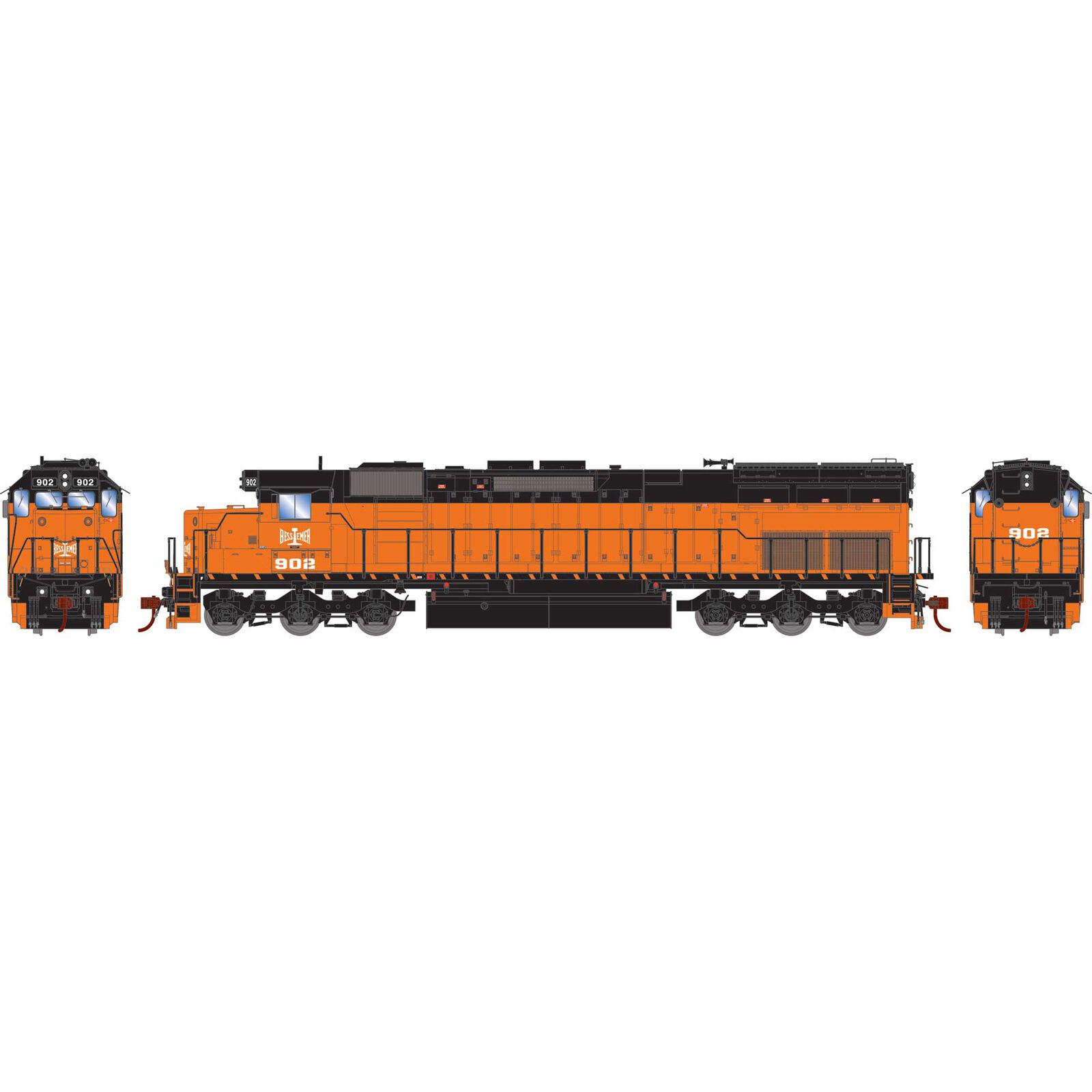 HO SD45T-2 Locomotive, Bessamer & Lake Erie #902