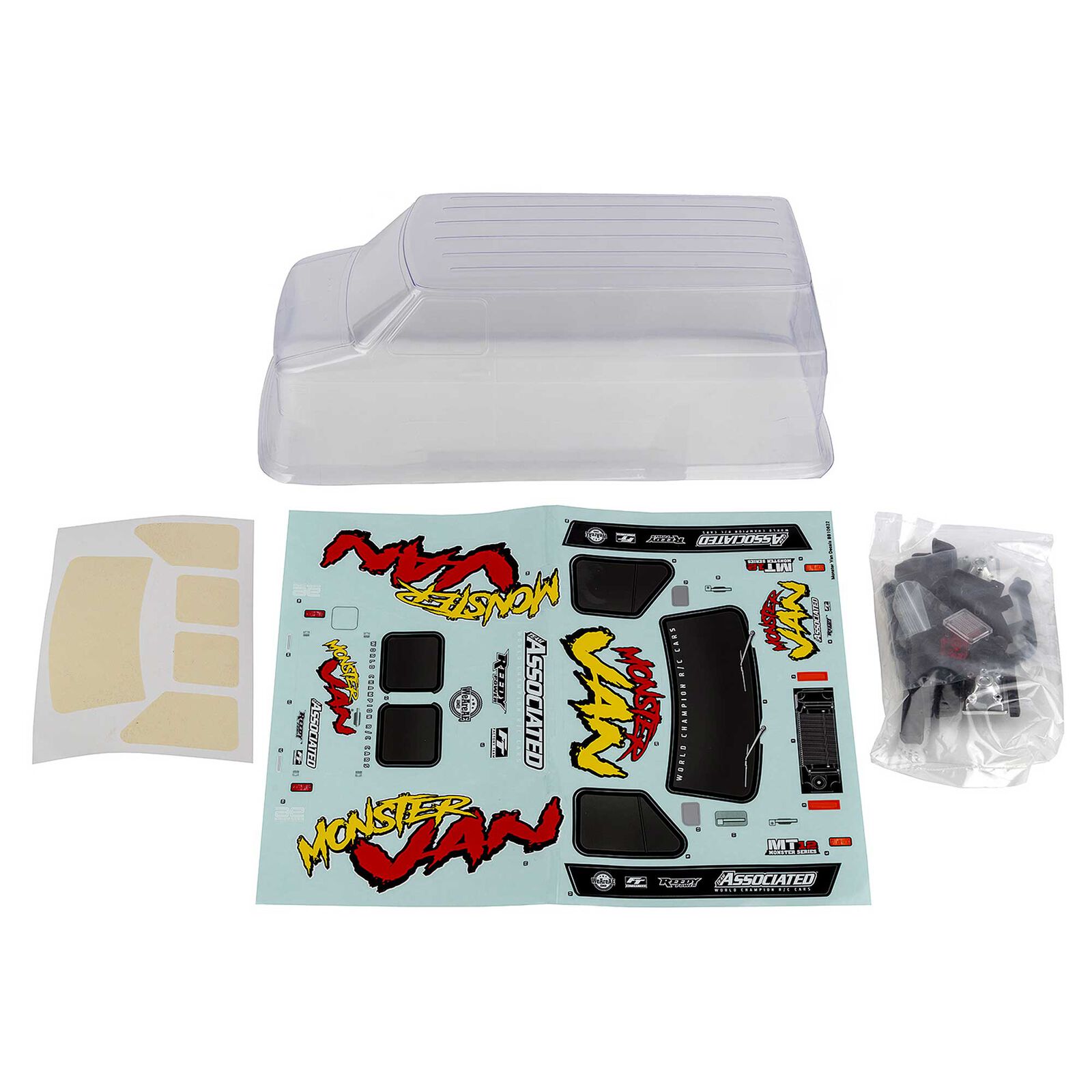 1/12 Clear MT12 Monster Van Body Set