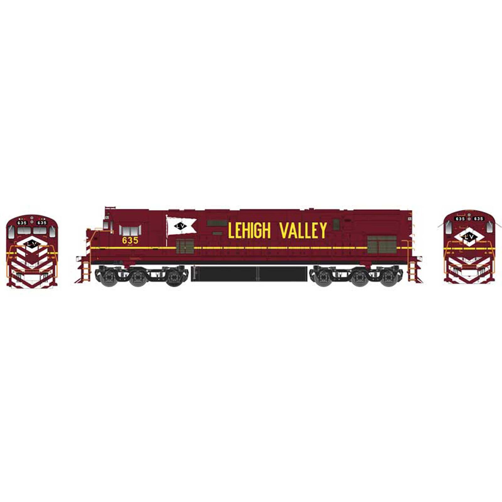 HO C628 w DCC & Sound LV Cornell Red #639