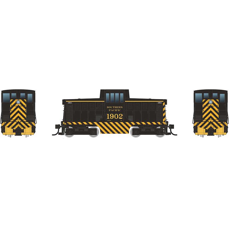 HO GE 44 Tonner Switcher Locomotive, SP Black #1900