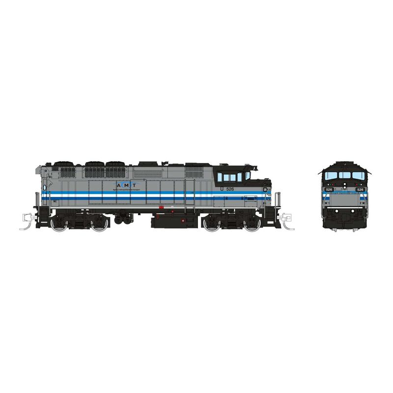 N GMDD F59PH (DC/DCC/Sound): AMT Montreal - 3 Stripes: #526