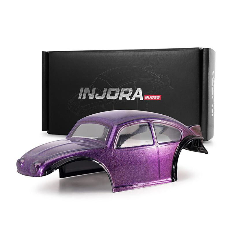 INJORA 1/30 Classic Bug Body, Purple, 1/30 Axial SCX30