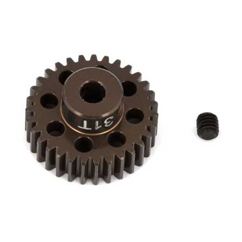 Factory Team Aluminum Pinion Gear, 31T, 48P, 1/8 Shaft