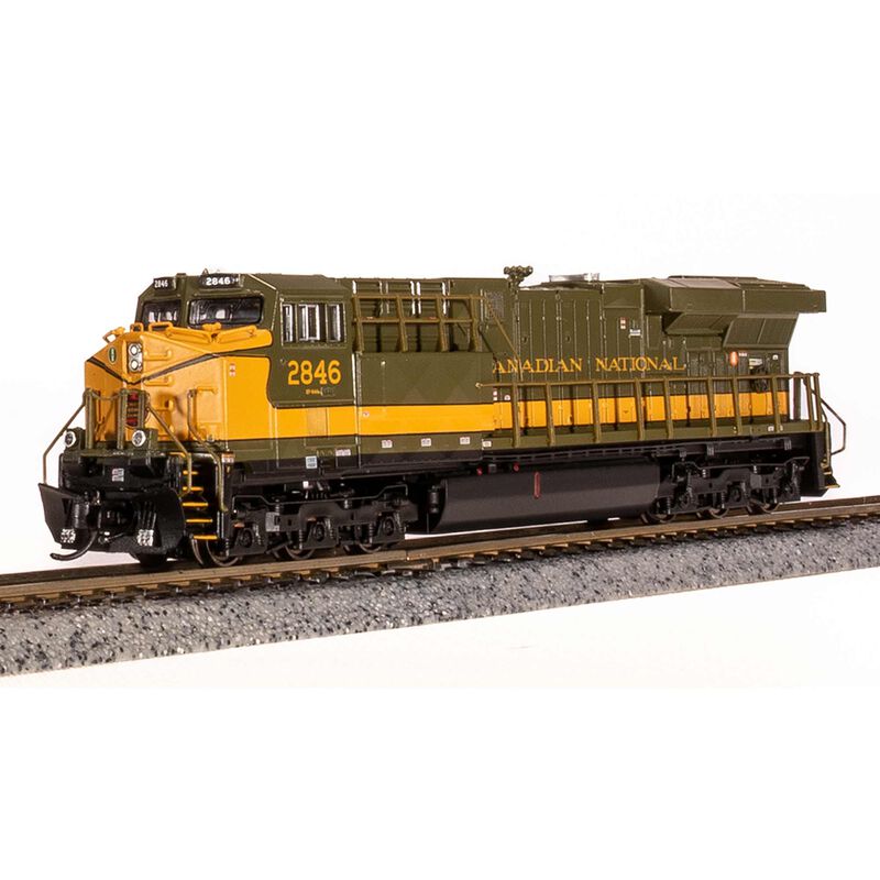 N GE ES44AC Locomotive, Green & Gold, Paragon4, CN #2846